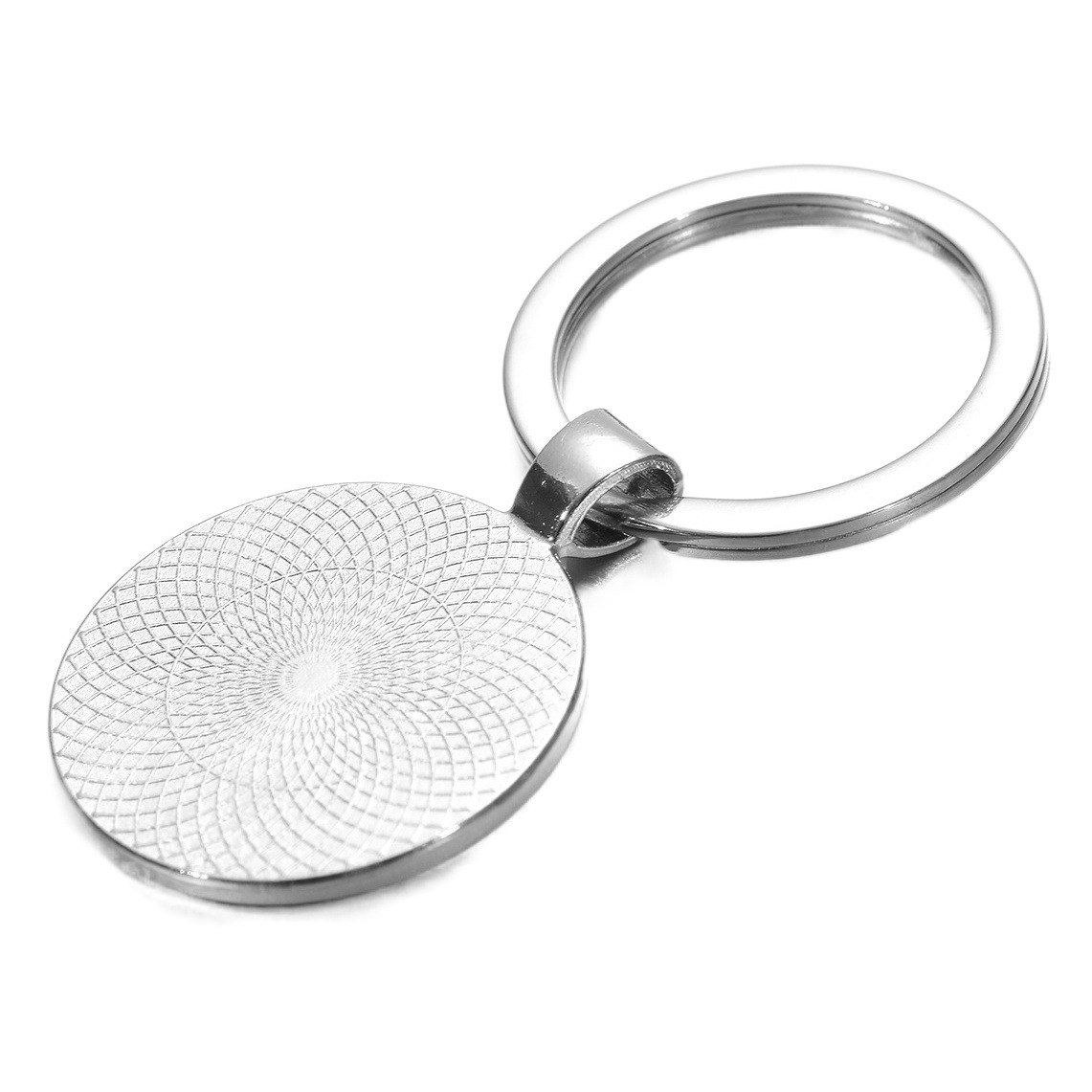 26 letras inglesas tiempo gema colgante clave colgante metal aleación llavero regalo promoción