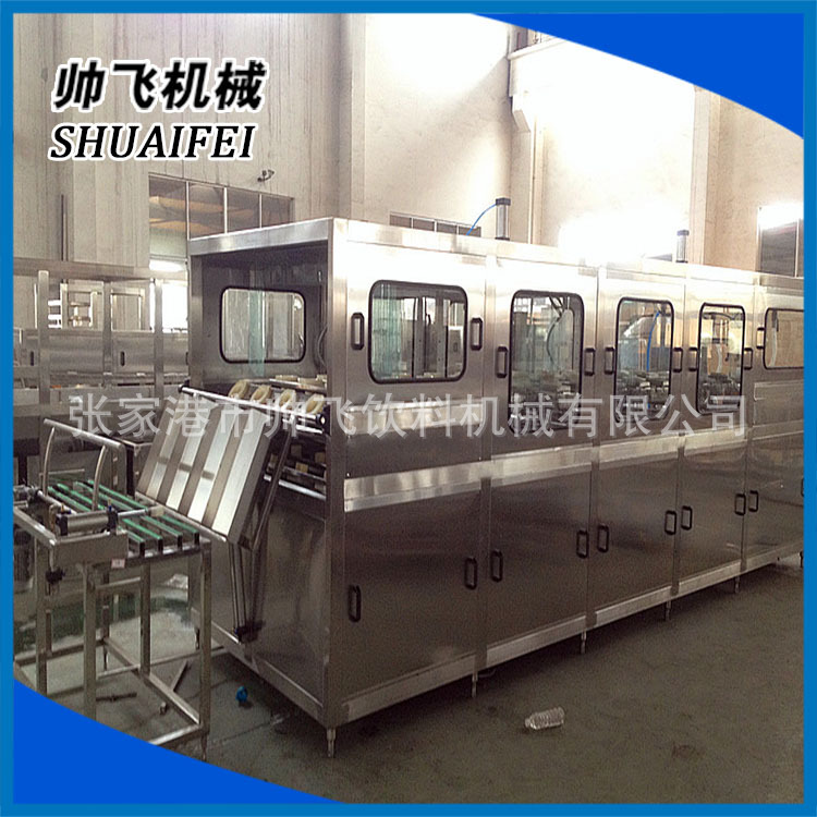 全自动三合一大桶水灌装机 桶装水灌装生产线矿泉水液体灌装机