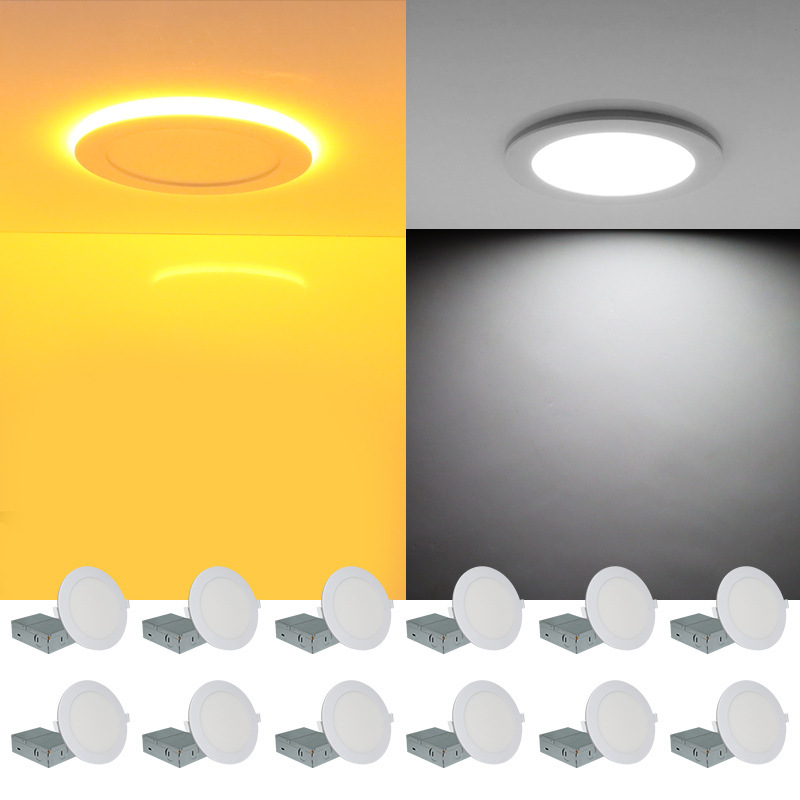 Recessed Ceiling Lamp dimmable etl certified surface mount panel light with night light mode no strobe