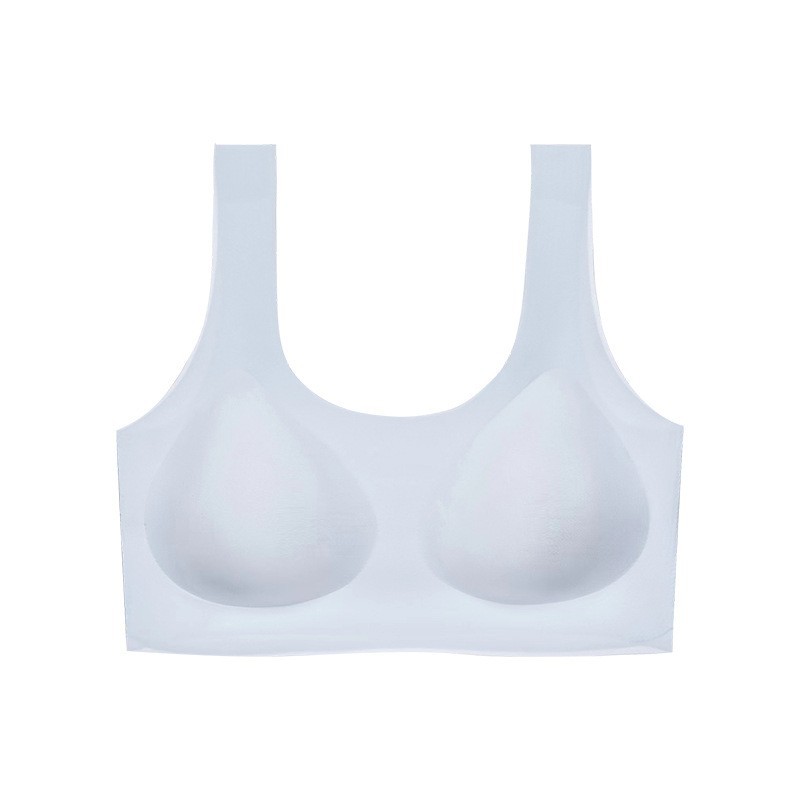 Verano gran belleza sexy en forma de U espalda sin ropa interior de tamaño Inconsútil de las mujeres sin anillo de acero invisible chaleco grande expuesto sujetador cómodo