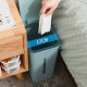 Gap trash can household push-type flat rectangular narrow and small living room kitchen toilet toilet paper basket with lid