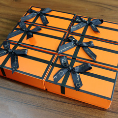 Creative keychain box orange sky cover box high-end perfume gift box exquisite lipstick box small gift box wholesale