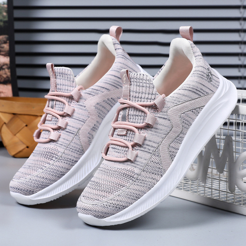 Women's Shoes 2026 Spring Casual Shoes Women's Shoes Comfortable Versatile Mom Shoes Breathable Sports Versatile Women's Flats