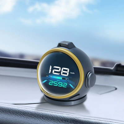 Iron Head Ii Car Obd Lcd Instrument Speed Navigation Tire Pressure Water Temperature Gear Hud Head-Up Display for Vehicles (Vehicle HUD) - basic-model-no-tire-pressure-no-navigation
