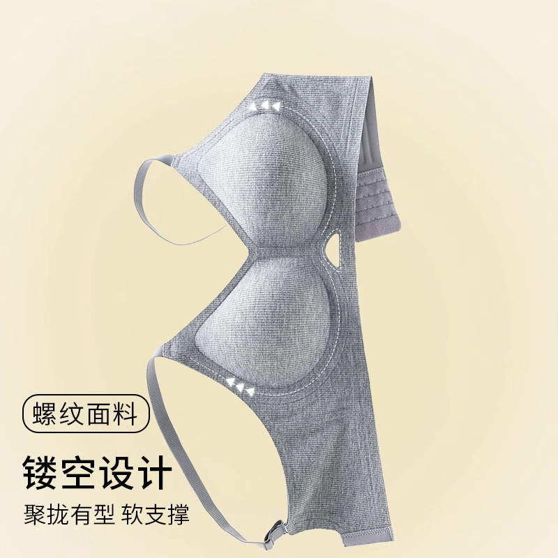 2025 nuevo estilo caliente sujetador niña tira de gelatina soporte suave anti-flacidez, pechos auxiliares, pechos pequeños, ropa interior para mujeres