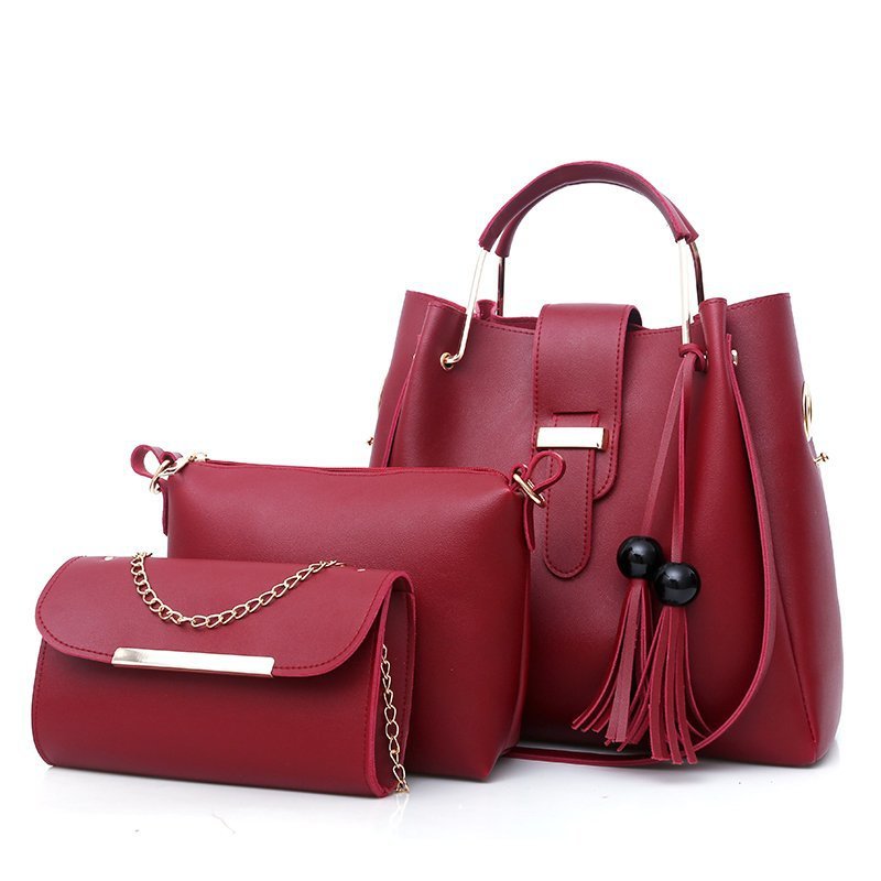 Bolsos transfronterizos nuevos bolsos de moda de tres piezas bolsos para niños bolsos de hombro para mujeres casuales bolsos image 9