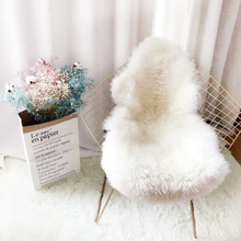 澳洲冬季保暖羊毛羊皮椅子坐墊毛毛椅墊加厚座墊皮毛一體毛絨座墊