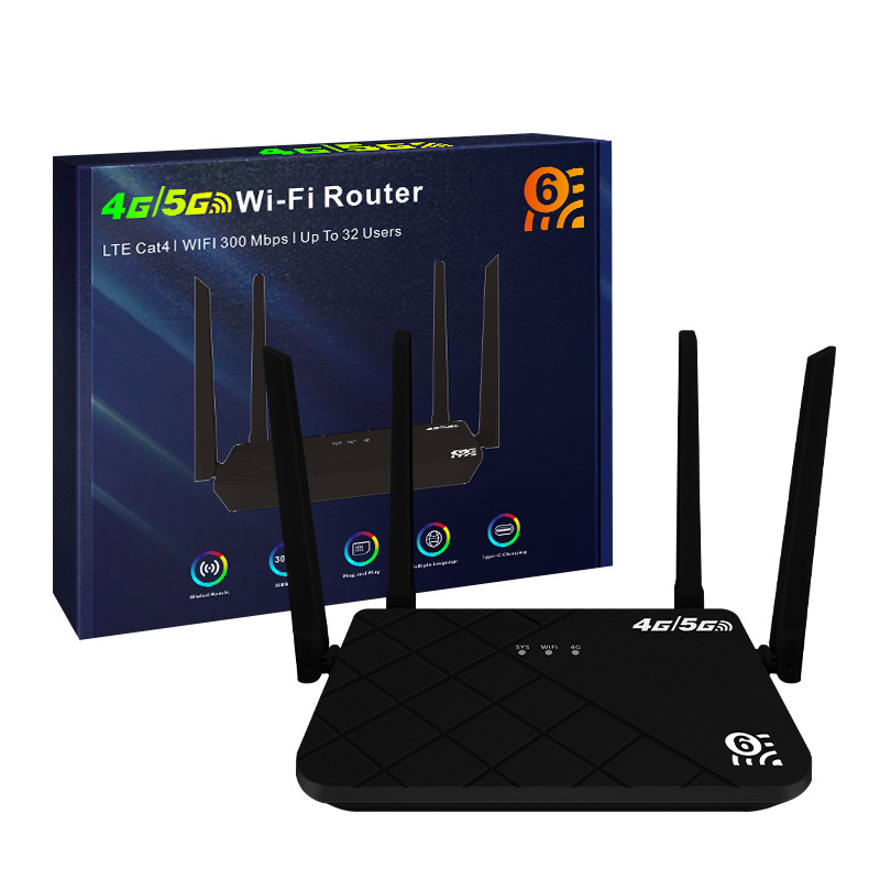 Router Inalámbrico 4G CPE, Plug and Play, 300 Mbps, 2.4 GHz, para Hogar