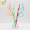 Cartoon children's geometric straw PVC, wholesale