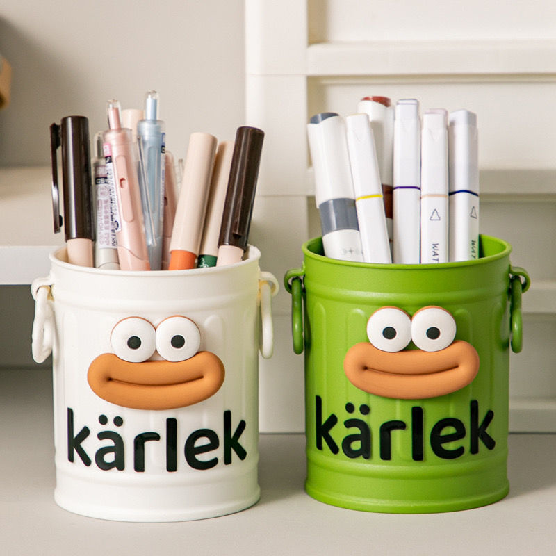 [Actividad] bolígrafo de boca grande, alto valor de la cara, escritorio estudiantil, bolígrafo extraño, barril de almacenamiento retro americano, 3 papelería