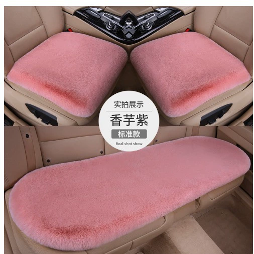Зимняя автомобильная подушка-сиденье на заказ, плюшевый кролик, теплая подушка, короткий ворс, универсальная автомобильная подушка-сиденье, оптом