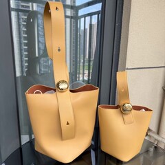 羅家バケツバッグ2025新型ミニpebble発財バケツショルダーバッグ
