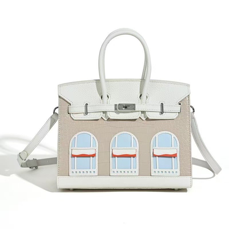 2026 New Genuine Leather Commuter Handbag For Women, Platinum House Bag, High-End Fashion Versatile Tote - Thumbnail 4