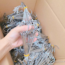 不锈钢烧腊钩烤鸭勾腊肉钩钓钩烧烤炉挂钩烧鸭钩带环双钩厨房挂肉