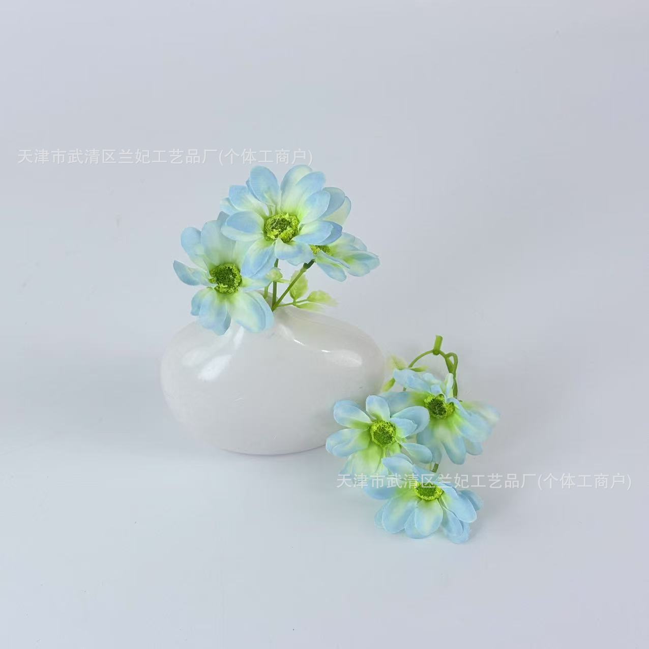 3 horquillas flor lila flor flor artificial accesorios de bricolaje hechos a mano caja de flores caja de regalo con mano horquilla decorativa transfronteriza
