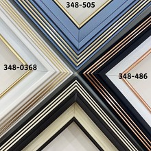 古竹PS发泡线条框条油画装饰画装裱材料书画复古相框油画框轻奢风