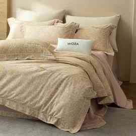 南通家纺床上2025新款全棉磨毛蕾丝镂空花边四件套-幽谷团购批发