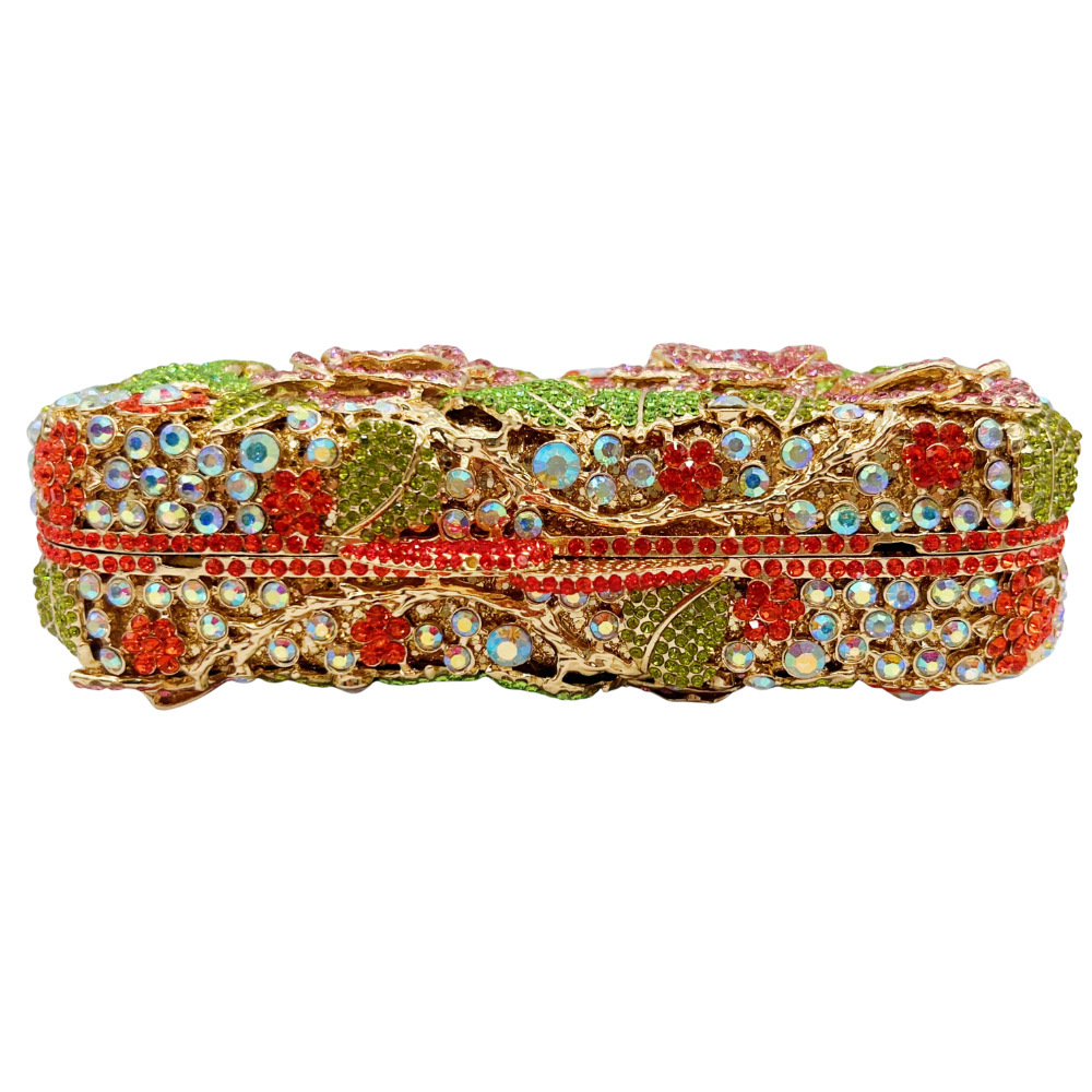 Evening cross-border hueco diamantes bolsa de cena rosa diamantes bolsas de mano bolsa de mujer fiesta bolsa de cena