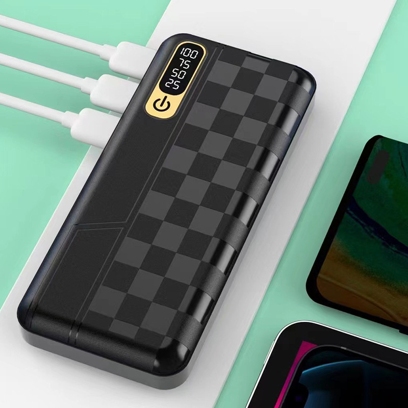 20000 mAh gran capacidad al aire libre portátil tesoro de carga fuente de alimentación móvil de tres entradas pantalla digital LED fabricantes en stock