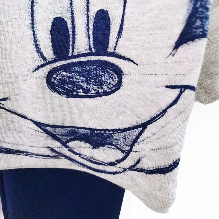 Children's long-sleeve, trousers, set for new born, cotton pijama, 2 pieces, European style