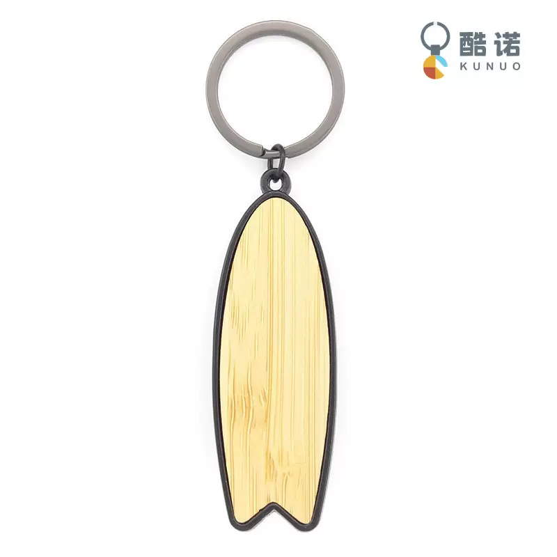 跨境热销开瓶器竹片钥匙扣 黑色竹片钥匙扣 小鱼形钥匙扣