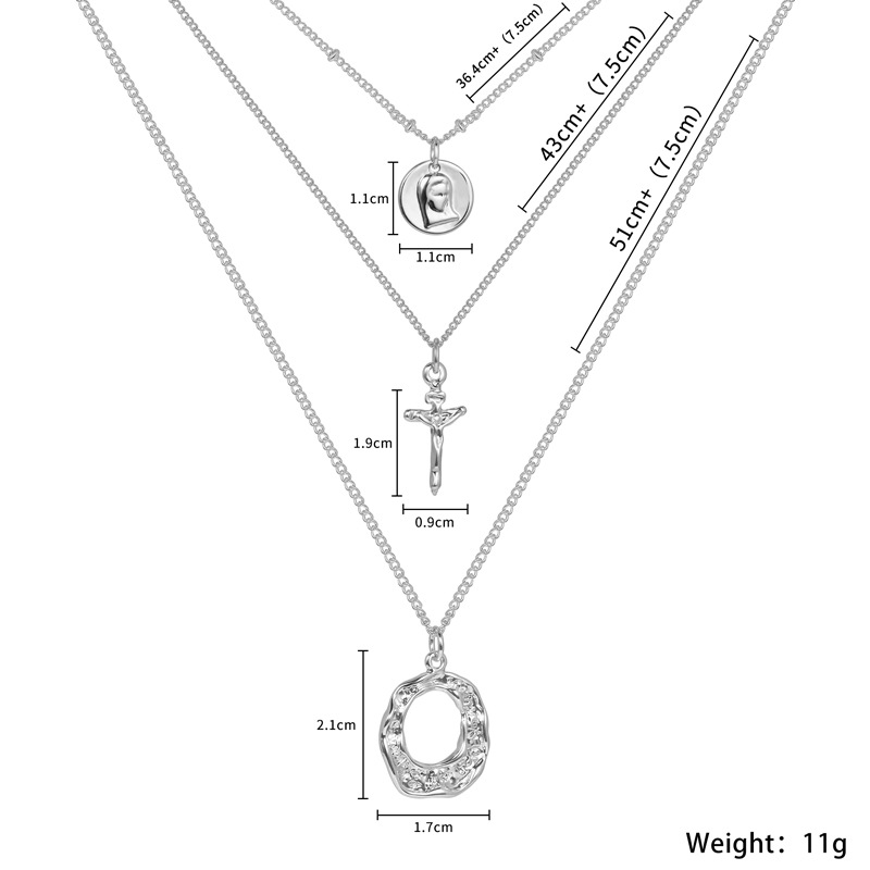 european-and-american-retro-elegant-necklace-multi-layer-metal-chain-necklace-stacked-necklace-simple-design-sense-all-match-clavicle