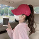 2024 New High ponytail baseball cap female summer sun protection sun hat sun hat empty top peaked cap hat
