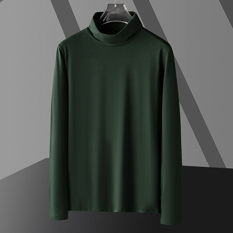 Cuello alto-verde oscuro