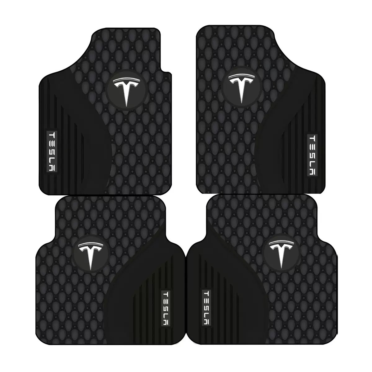 Car logo car floor mats, stylish universal style foot mats with diatom mud surface, suitable for all seasons, non-slip and washable