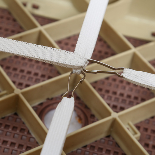 Square stool cover with four-season cushion, thick square stool cover with plastic strap, universal stool pad cover