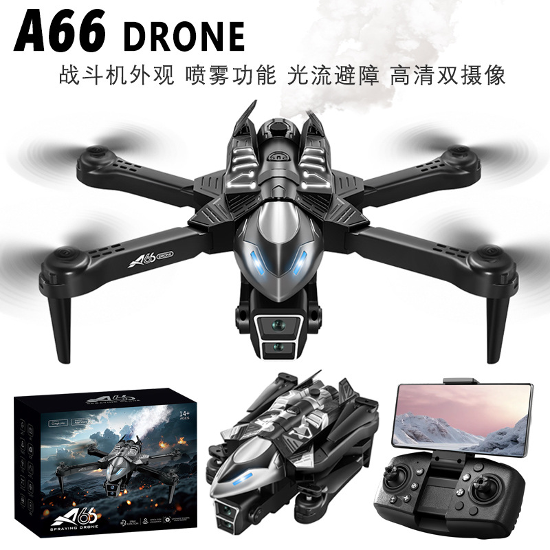 Cross-border New A66 Spray UAV HD Aerial Photography Obstacle Avoidance Quadcopter Remote Control Aircraft Foreign Trade Toys