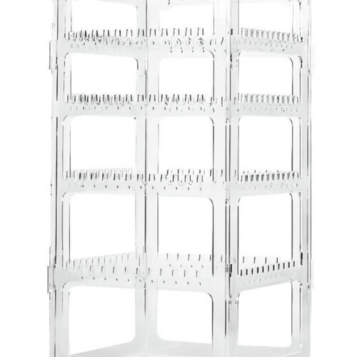 Circular rotating jewelry storage rack three-dimensional desktop jewelry necklace earring rack acrylic jewelry display rack