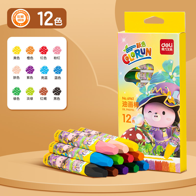 Pasteles al Óleo Infantiles Hexagonal para Jardín de Niños y Pintura image 6