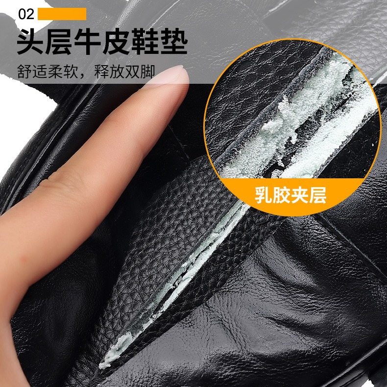 Primavera de cuero genuino de Superficie suave inferior suave mocasines zapatos de cuero de los hombres de la vendimia de cuero de vaca de los hombres Tods papá zapatos de los hombres ocasionales