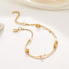 Fashionable beach ankle bracelet from pearl, suitable for import, European style, boho style