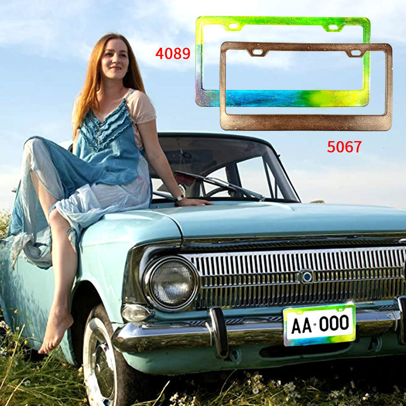 アメリカの車のナンバープレートフレーム金型 diy ナンバープレートフレーム金型車オートバイのナンバープレートフレームシリコーン金型|undefined