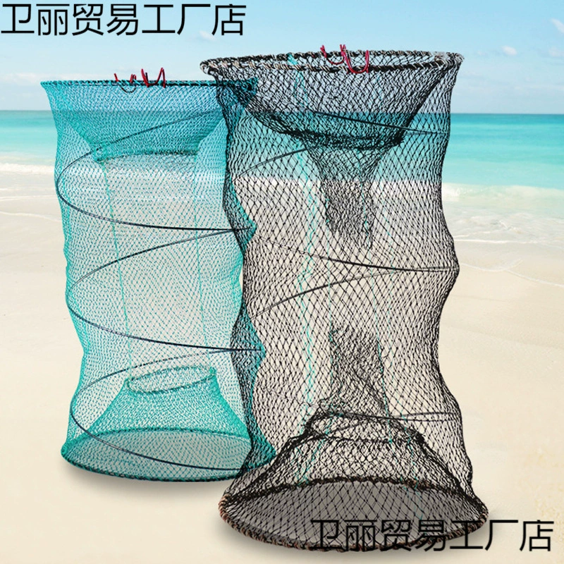 Складная рыболовная корзина с цветами