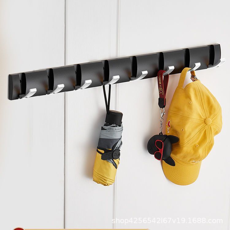 Gancho de ropa invisible creativo de aluminio espacial gancho de ropa de pared gancho de ropa sin perforar