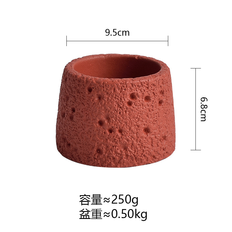 跨境哑光蜡烛容器空杯灌蜡水泥香薰蜡杯浪漫香氛礼物火山石蜡烛杯|undefined