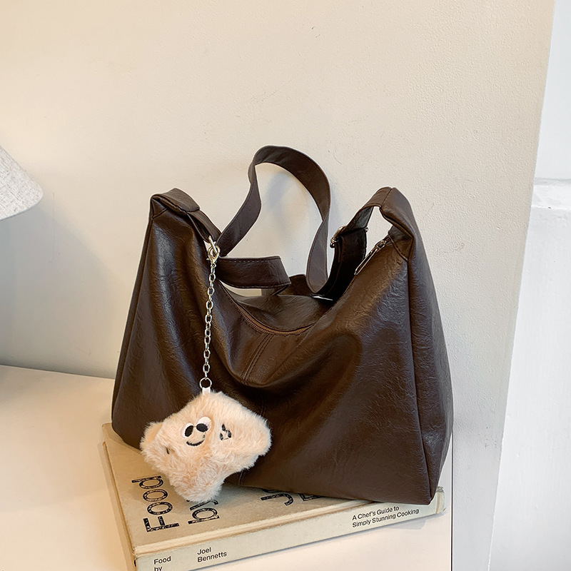 Bolso de moda coreano de gran capacidad para mujeres 2024 nuevo invierno simple exportación bolsa de viaje bolsa de hombro universal