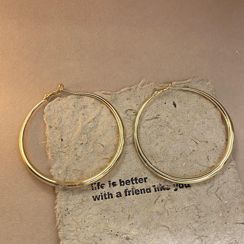 Pendientes ovalados simples de aguja de plata Pendientes de tendencia de personalidad transfronteriza europea y americana Pendientes de diseño de todo fósforo de nicho al por mayor