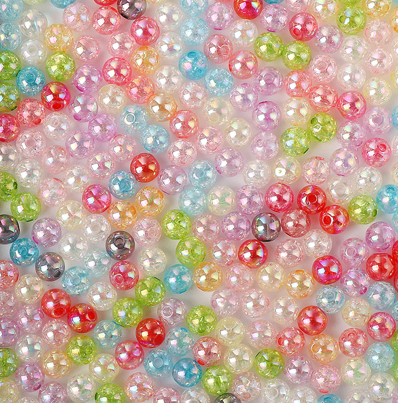 Fashion Round Arylic Plating Jewelry Accessories 100