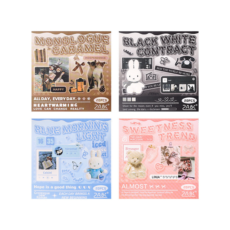 Estilo de sal transparente pegatinas de mascotas impermeables pegatinas de diario de contabilidad transfronterizas pegatinas creativas de objetos pequeños