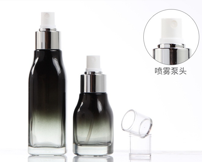 120ml cosméticos para el cuidado de la piel pequeña muestra loción de agua sub-embalaje botella vacía botella de embalaje de vidrio exquisito