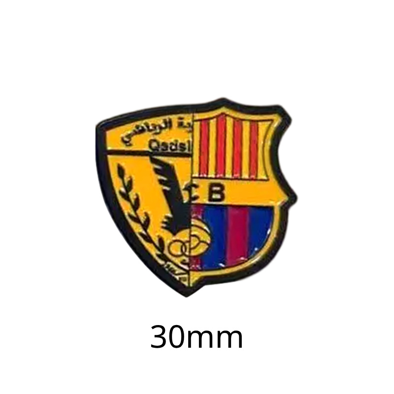 Insignias metálicas transfronterizas, pegatinas para teléfonos móviles, broches, Copa Mundial, Liga de Campeones, club de fútbol, insignias del Real Madrid, insignias del Liverpool al por mayor