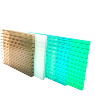 Double transparent sunshine board price per square meter pc board shed sun room heat insulation pc sunshine board honeycomb board wholesale