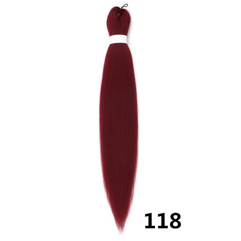 Fijo de baja temperatura de agua caliente FR Easy Braid Fibra química Trenza sucia Multicolor Negro Pechón suave y esponjoso