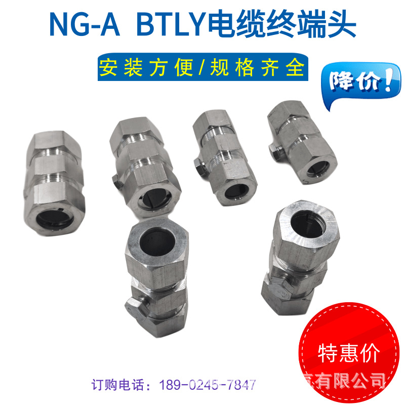 BTLY(ng-a)矿物电缆终端头铝合金电缆接头接地终端