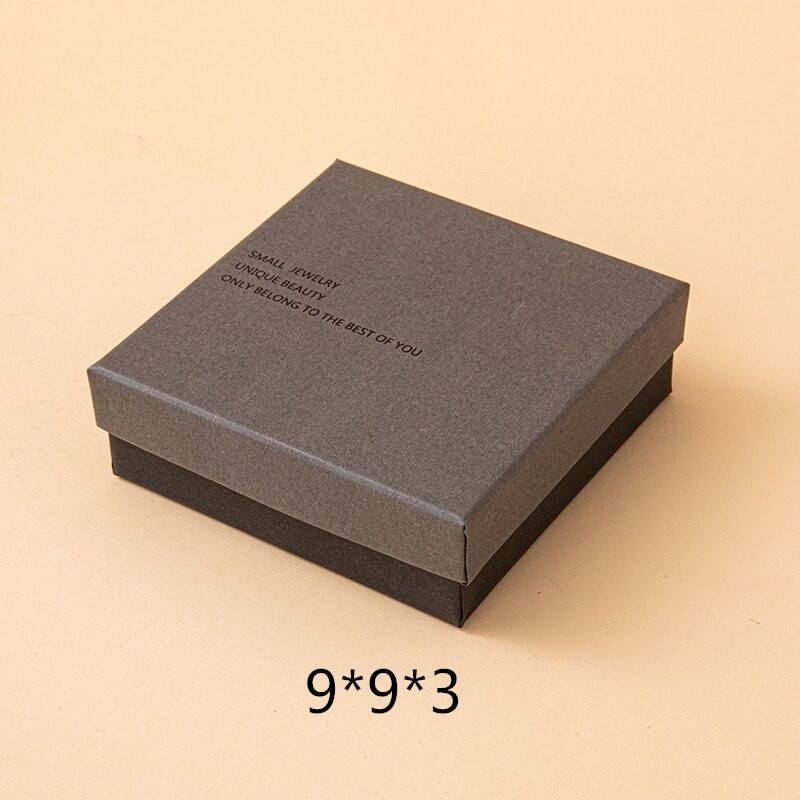 Fabricante en stock Luz de lujo gris negro joyería caja de joyería collar pendientes anillo pendientes pulsera caja de joyería