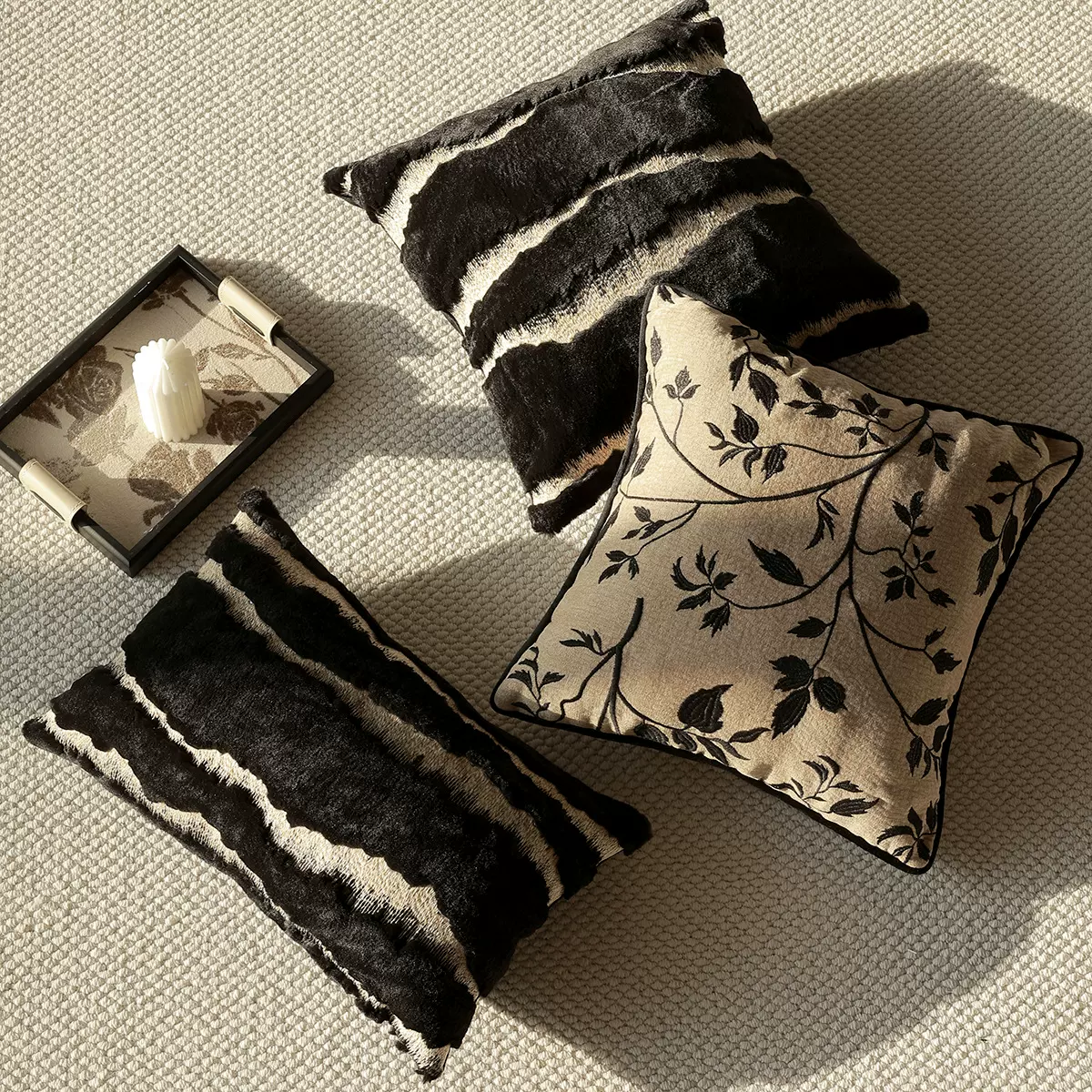 中古轻奢沙发抱枕高级感客厅样板房靠枕床头靠垫床上腰靠背腰枕套